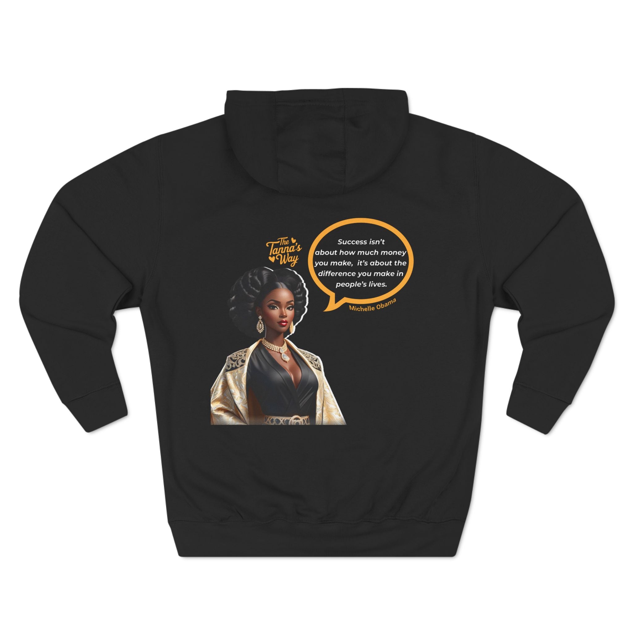Michelle Obama | Three-Panel Fleece Hoodie